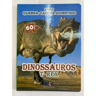 Livro Quebra-Cabeça Divertido - Dinossauros T-Rex