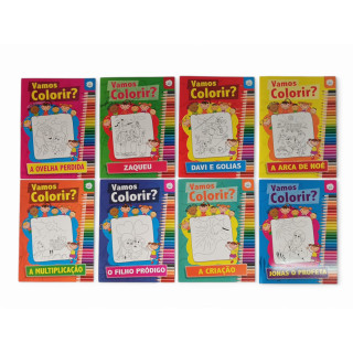 Vamos Colorir? Coleção Bíblica com 8 Títulos Vamos Colorir? Coleção Bíblica com 8 Títulos