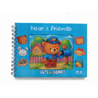 Bear& Friends - Livro de Colorir /Azul