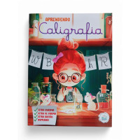 Aprendendo Caligrafia-Letras Cursiva, Forma, Numerais/Menina Aprendendo Caligrafia-Letras Cursiva, Forma, Numerais/Menina