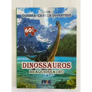 Livro Quebra-Cabeça Divertido - Dinossauros Braquiossauro