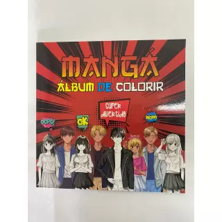 Mangá Álbum de Colorir - Vermelho 