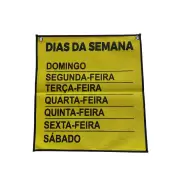 PAINEL DIAS DA SEMANA - TECIDO EMBORRACHADO