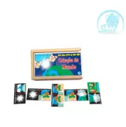 DOMINÓ CRIAÇÃO DO MUNDO C/ 28 PEÇAS - Simque (Ref 480) DOMINÓ CRIAÇÃO DO MUNDO C/ 28 PEÇAS - Simque (Ref 480)