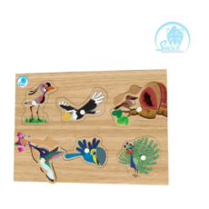 QUEBRA-CABEÇA COM PINOS: AVES - Simque (Ref 720) QUEBRA-CABEÇA COM PINOS: AVES - Simque (Ref 720)