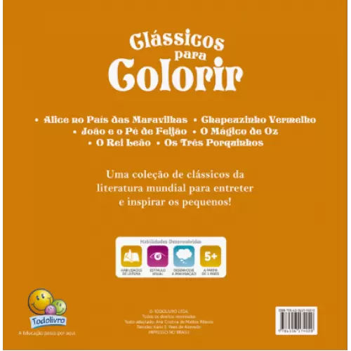 Contos Clássicos para Colorir: Rei Leão Todolivro - Pedagógica