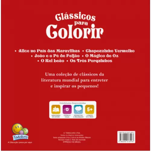 Contos Clássicos para Colorir: Rei Leão Todolivro - Pedagógica