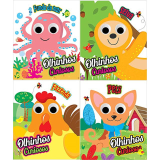 Olhinhos Curiosos: Animais - Coleção com 4 Livros