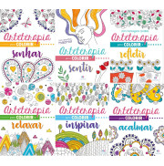 Arteterapia Para Colorir Antiestresse - Coleção com 6 Livros Arteterapia Para Colorir Antiestresse - Coleção com 6 Livros