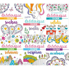 Arteterapia Para Colorir Antiestresse - Coleção com 6 Livros Arteterapia Para Colorir Antiestresse - Coleção com 6 Livros