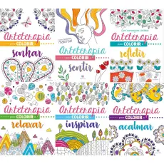 Arteterapia Para Colorir Antiestresse - Coleção com 6 Livros Arteterapia Para Colorir Antiestresse - Coleção com 6 Livros