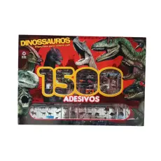 1500 Adesivos - Dinossauros- Livro de Colorir 1500 Adesivos - Dinossauros- Livro de Colorir
