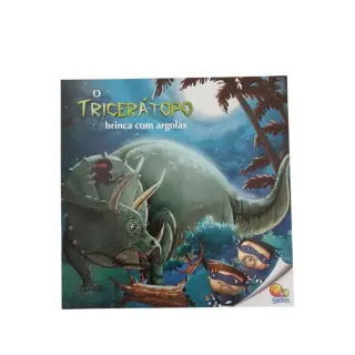 O Tricerátopo Brinca com Argolas O Tricerátopo Brinca com Argolas
