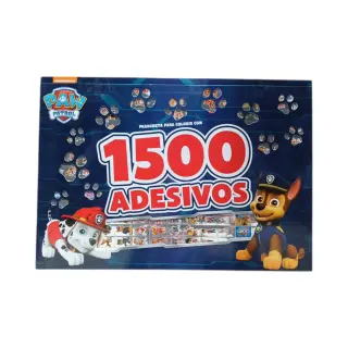 1500 Adesivos - Patrulha Canina / Azul - Livro de Colorir 