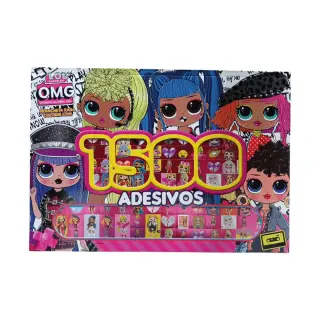 1500 Adesivos - L.O.L OMG - Livro de Colorir