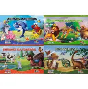 Coleção Pop-up Animais com 4 Livros