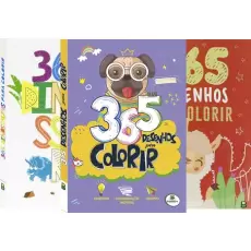 365 Desenhos Para Colorir - Coleção com 3 Livros 