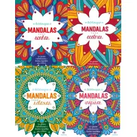Livro de Colorir Arteterapia Mandalas - Col. 4 Volumes