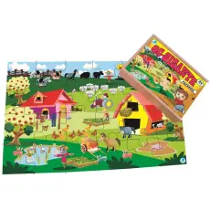 QUEBRA-CABEÇA GIGANTE FAZENDA C/ 60 PEÇAS - Simque (Ref 627)