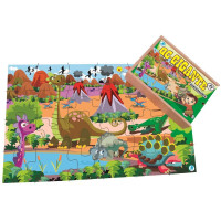 QUEBRA-CABEÇA GIGANTE DINOSSAURO C/12 PÇS - Simque (Ref 615)