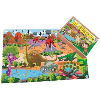 QUEBRA-CABEÇA GIGANTE DINOSSAURO C/12 PÇS - Simque (Ref 615) QUEBRA-CABEÇA GIGANTE DINOSSAURO C/12 PÇS - Simque (Ref 615)