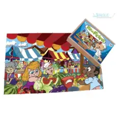 QUEBRA-CABEÇA GIGANTE DIA DE FEIRA C/60 PÇS -Simque (Ref735)