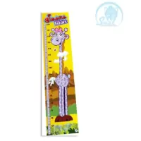 GIRAFA LILÁS RÉGUA DE CRESCIMENTO - Simque (Ref 390)