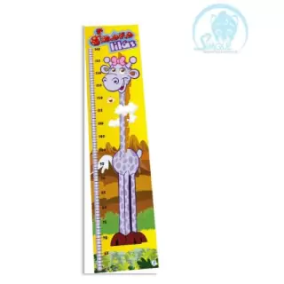GIRAFA LILÁS RÉGUA DE CRESCIMENTO - Simque (Ref 390)