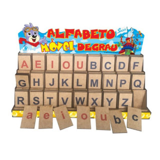 ALFABETO MÓVEL DEGRAU FORMA - Simque (Ref 428)