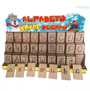 ALFABETO MÓVEL DEGRAU CURSIVA - Simque (Ref 415) ALFABETO MÓVEL DEGRAU CURSIVA - Simque (Ref 415)