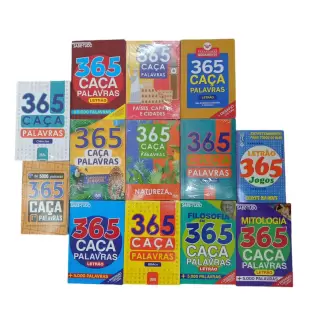 Kit Caça Palavras - Com 4 Modelos Diferentes: Letras Grandes