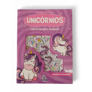 Livro de Colorir e Atividades: Unicórnios
