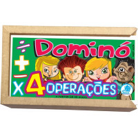 DOMINÓ DAS 4 OPERAÇÕES COM 28 PEÇAS - Simque (Ref 624) DOMINÓ DAS 4 OPERAÇÕES COM 28 PEÇAS - Simque (Ref 624)
