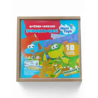 Quebra-Cabeça Dinossauros: Maxi Toys 