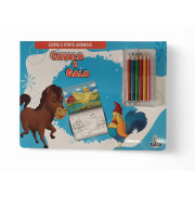 Copie e Pinte Animais: Cavalo e Galo Copie e Pinte Animais: Cavalo e Galo