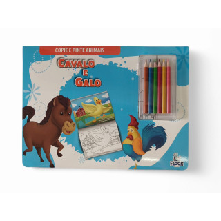 Copie e Pinte Animais: Cavalo e Galo Copie e Pinte Animais: Cavalo e Galo