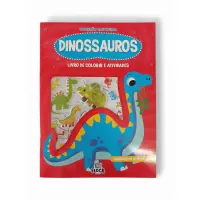 Livro de Colorir e Atividades: Dinossauros