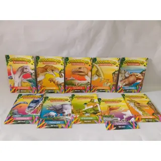 Coleção Colorindo Dinossauros - 10 Livros Diferentes 