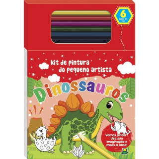 Kit Pintura Pequeno Artista - Dinossauros Kit Pintura Pequeno Artista - Dinossauros