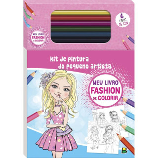 Kit Pintura Pequeno Artista - Meu Livro Fashion Kit Pintura Pequeno Artista - Meu Livro Fashion