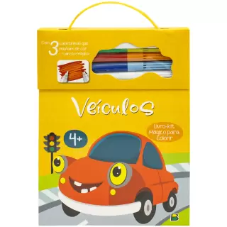 Kit Mágico para Colorir - Veículos 