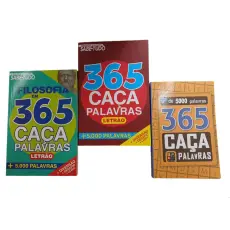 Kit 3 caça-palavras diferentes/ Letras Grandes Kit 3 caça-palavras diferentes/ Letras Grandes