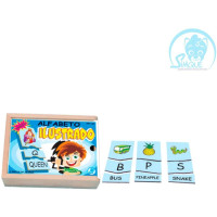 ALFABETO ILUSTRADO INGLÊS COM 78 PEÇAS - Simque (Ref 531) ALFABETO ILUSTRADO INGLÊS COM 78 PEÇAS - Simque (Ref 531)