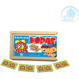 DOMINÓ HORAS COM 28 PEÇAS - Simque (Ref 557) DOMINÓ HORAS COM 28 PEÇAS - Simque (Ref 557)
