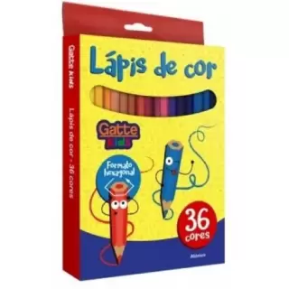 LAPIS DE COR GATTE KIDS 36 CORES