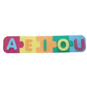 EVA Quebra-cabeça Vogais  EVA Quebra-cabeça Vogais