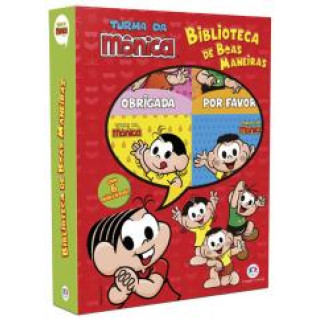 BIBLIOTECA BOAS MANEIRAS - TURMA DA MONICA - BOX COM 6 MINI LIVROS 