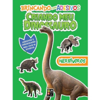 CRIANDO MEU DINOSSAURO - HERBÍVOROS - ADESIVOS CRIANDO MEU DINOSSAURO - HERBÍVOROS - ADESIVOS