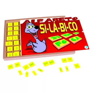 ALFABETO SILÁBICO COM 359 PEÇAS - Simque (Ref 203)