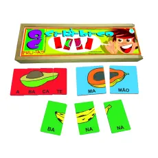 QUEBRA-CABEÇA SILÁBICO: FRUTAS - Simque (Ref 560)